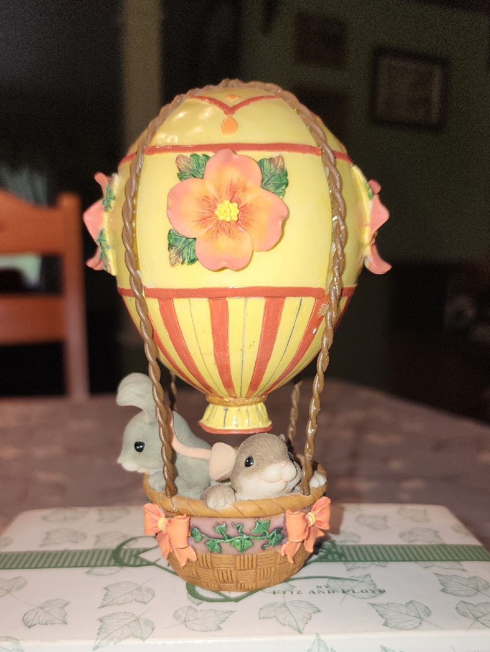 Charming Tails Colorful Balloon Ride Figurine